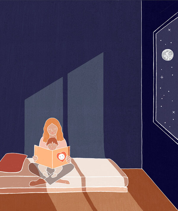 Lire une histoire le soir